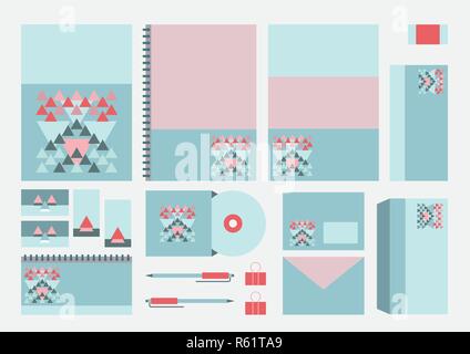 Corporate Identity Design vorlage. Business Kit. Vector Illustration Stock Vektor