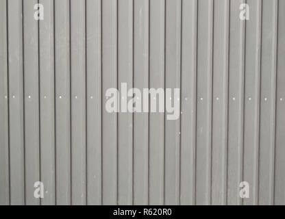 Hintergrund Textur aus grauem Metall Abstellgleis außen zu beenden Stockfoto