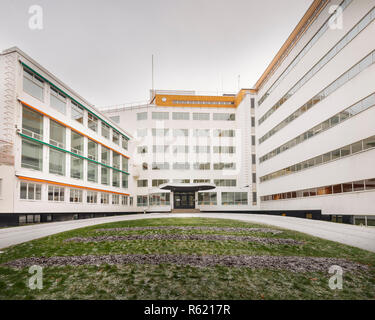PAIMIO, FINNLAND - Dezember 2, 2018: Sanatorium Paimio von Alvar Aalto entworfen. Stockfoto