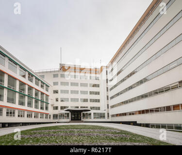 PAIMIO, FINNLAND - Dezember 2, 2018: Sanatorium Paimio von Alvar Aalto entworfen. Stockfoto