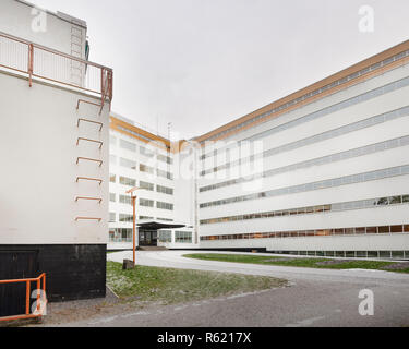 PAIMIO, FINNLAND - Dezember 2, 2018: Sanatorium Paimio von Alvar Aalto entworfen. Stockfoto