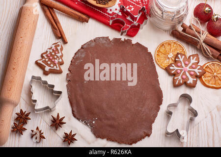 Weihnachten Lebkuchen. Stockfoto
