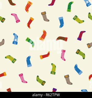 Weihnachten mit Weihnachten Strümpfe Stockfoto