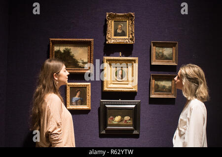 London, Großbritannien. 3. Dezember 2018. Drücken Sie die Taste Vorschau bei Bonhams Auktion Haus der neu entdeckten alten barocken Gemälde Credit: Amer ghazzal/Alamy leben Nachrichten Stockfoto