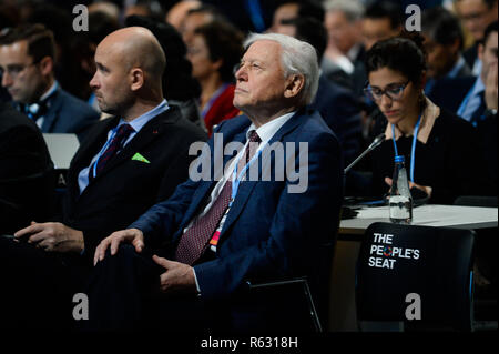 Katowice, Polen. 3 Dez, 2018. David Attenborough während der feierlichen Eröffnung der Konferenz COP 24 UN-Konferenz zum Klimawandel 2018 gesehen. Credit: Omar Marques/SOPA Images/ZUMA Draht/Alamy leben Nachrichten Stockfoto