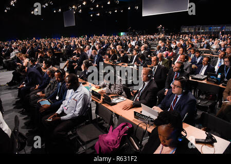 Katowice, Polen. 3 Dez, 2018. Einen allgemeinen Überblick über die feierliche Eröffnung der Konferenz COP 24 UN-Klimakonferenz 2018. Credit: Omar Marques/SOPA Images/ZUMA Draht/Alamy leben Nachrichten Stockfoto