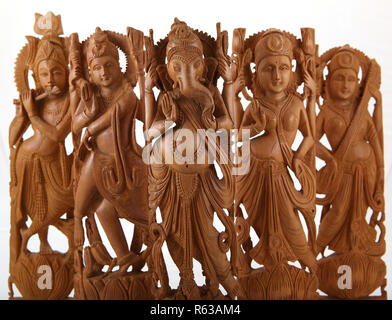 Hinduistische Götter & Göttinnen Stockfoto