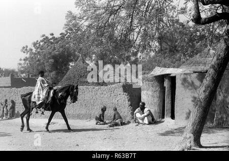 Village Szene in Kano Nigeria Afrika 1950 s Stockfoto