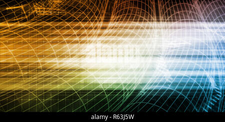 Binäre Technologie Stream Stockfoto