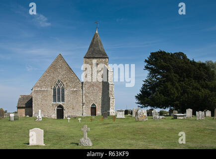 Der hl. Clemens, Alte Romney, Außen, Romney Marsh, Kent Stockfoto