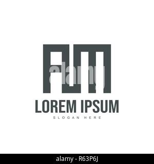 Bin Logo template Design. Initial logo Template Design Stock Vektor