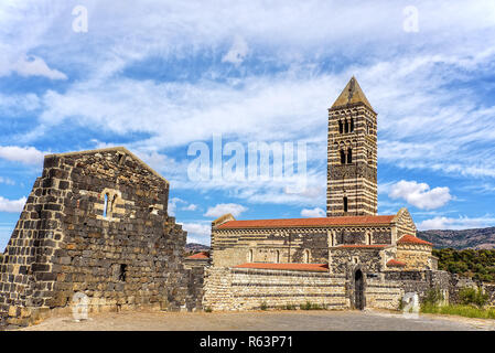 Basilika di Saccargia Abteikirche Sardinien Comune di Codrongianos Stockfoto