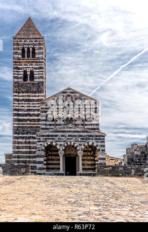 Basilika di Saccargia Abteikirche Sardinien Comune di Codrongianos Stockfoto