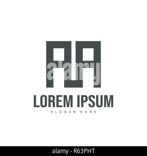 AA Logo template Design. Initial logo Template Design Stock Vektor