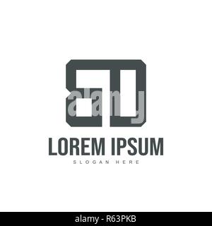 BD Schreiben Logo Design. Initial logo Template Design Stock Vektor