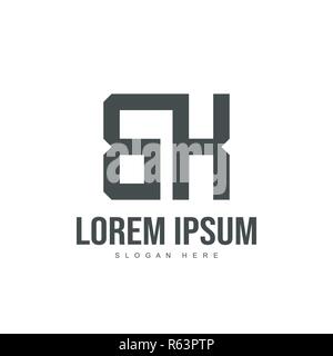 BK Schreiben Logo Design. Initial logo Template Design Stock Vektor
