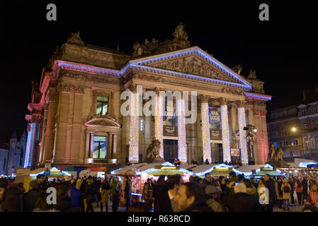 2018 Weihnachtsmarkt in Brüssel, Belgien Stockfoto