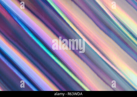 Mehrfarbiger Hintergrund imitieren Hologramm als trendige Kulisse. Stockfoto