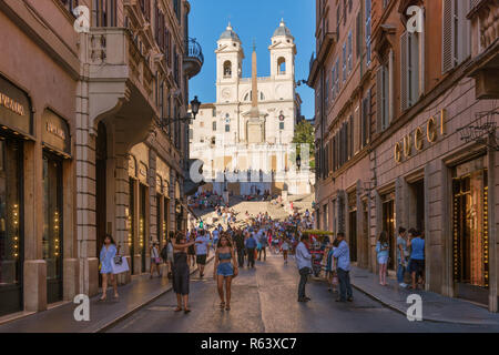 Spanische Schritte von der Via dei Condotti, Rom, Italien Stockfoto