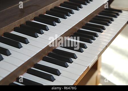 Kirche Orgel Keyboard Stockfoto