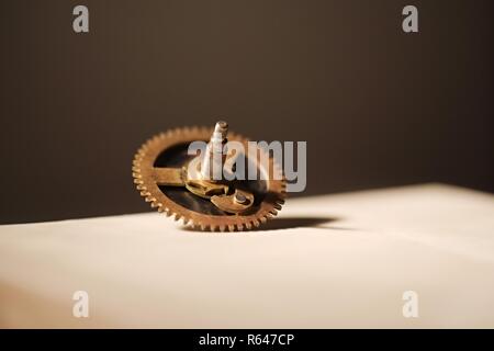 Kleine alte Zahnrad Stockfoto