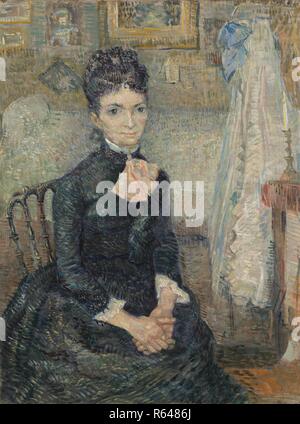 Portrait von Léonie Rose Charbuy-Davy. Datum: März-April 1887, Paris. Abmessungen: 60,7 cm x 45,7 cm, 79 cm x 64,2 cm. Museum: Van Gogh Museum, Amsterdam. Autor: Van Gogh, Vincent. VINCENT VAN GOGH. Stockfoto