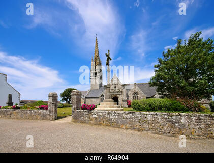 Beuzec-cap-sizun Kirche in der Bretagne, Frankreich, beuzec - Cap - sizun Kirche in der Bretagne, Frankreich Stockfoto