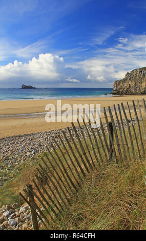 Strand in der Bretagne, Plage de Pen hat, Frankreich Stockfoto