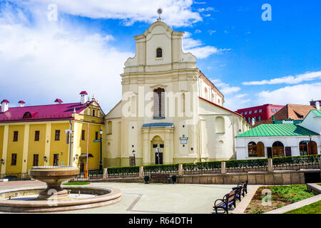 Minsk Saint Iosif Römisch-katholische Kirche der frontalen Ansicht Gemeinsame Stockfoto