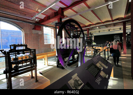 Anzeigen innerhalb der Wissenschaft und Industrie Museum, Liverpool Road Castlefield, Manchester City, Lancashire, England, Großbritannien Stockfoto