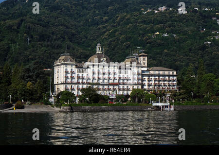 Grand Hotel des Iles Borromees, Stresa, Lago Maggiore, Piemont, Italien Stockfoto