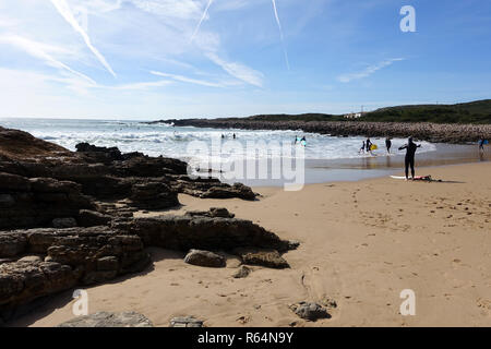 Praia do Ingrina an der Algarve, Portugal Stockfoto