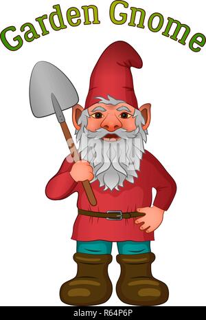 Cartoon Garten Gnome Stock Vektor