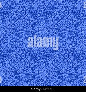 Blau nahtlose abstrakten geometrischen Blume Wallpaper - Blumig vector Hintergrund Stock Vektor