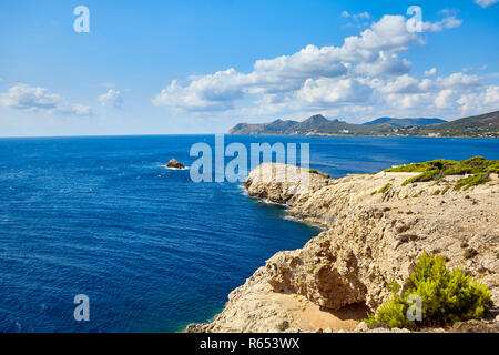 Die malerische Landschaft von Capdepera, Mallorca, Balearen, Spanien. Stockfoto