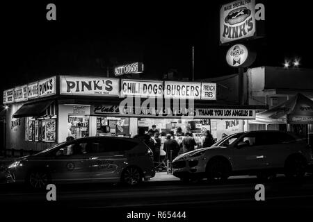 Pink's Hot Dogs - Hollywood CA Stockfoto