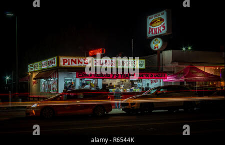 Pink's Hot Dogs - Hollywood CA Stockfoto