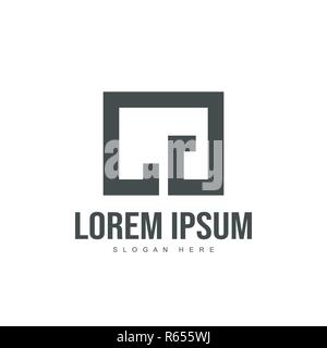 CG Schreiben Logo Design. Initial logo Template Design Stock Vektor