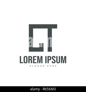 CT Schreiben Logo Design. Initial logo Template Design Stock Vektor