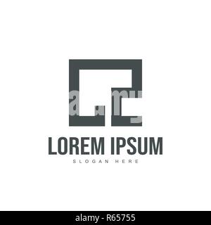CZ Schreiben Logo Design. Initial logo Template Design Stock Vektor