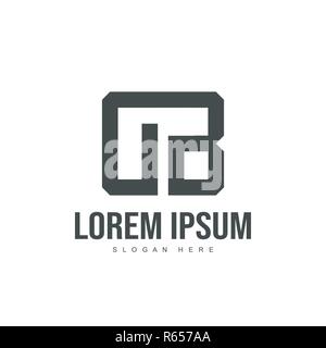 DB schreiben Logo Design. Initial logo Template Design Stock Vektor