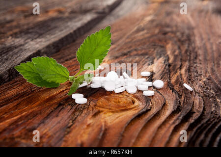 Süßstoff Pillen. Stockfoto