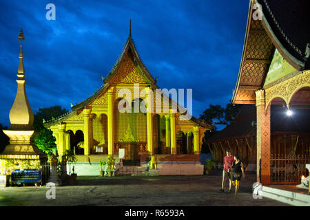 Wat Sene Souk Haram Wat Sen buddhistischen Tempel, Luang Prabang, Louangphabang Provinz, Laos Stockfoto