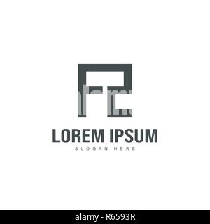 Initial Logo Design. Minimale schreiben logo Vorlage Stock Vektor