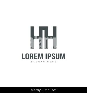 Initial Logo Design. Minimale schreiben Logo template Design Stock Vektor