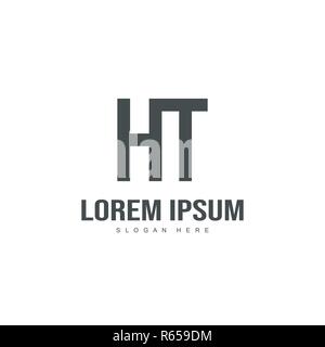 Initial Logo Design. Minimale schreiben Logo template Design Stock Vektor