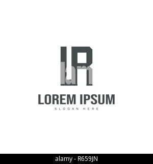 Initial Logo Design. Minimale schreiben Logo template Design Stock Vektor