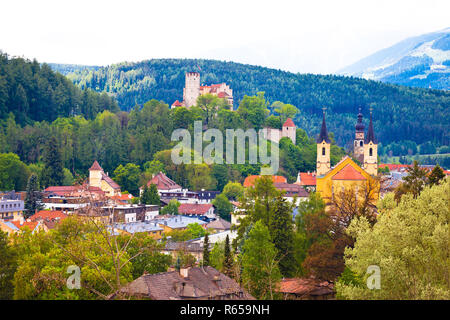 Stadt Bruneck im Pustertal Stockfoto