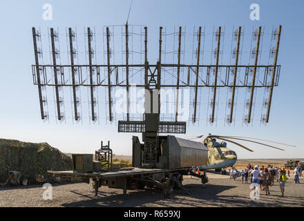 Internationale militärische technische Forum' Armee 2018". Moderne russische Militär mobile Radar Station 1 L 119 Stockfoto