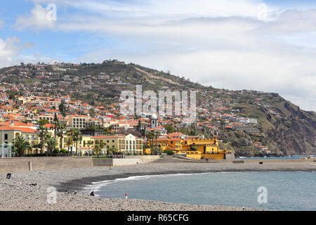 Stadtbild von Funchal und dem San Tiago Festung, Madeira Stockfoto